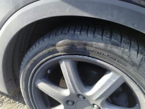 Damage or Irregular Wear on Tyres